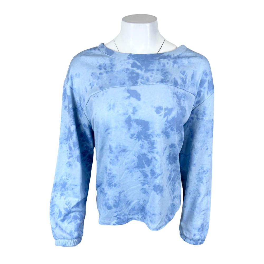 Studio Park x Courtney Khondabi French Terry Sweatshirt Blue Tie-Dye Medium Size